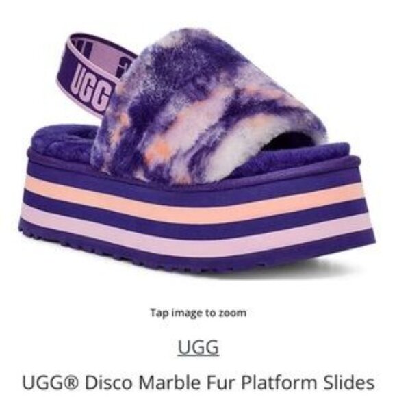 Ugg Disco Marble Platform Marble Sides SZ 9 - Picture 8 of 8